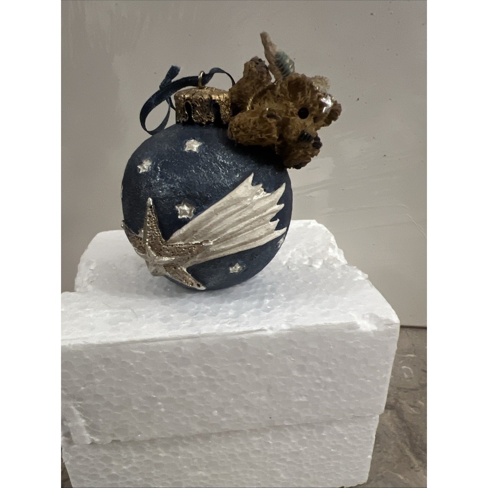 1996 Boyds Bears Ornament "Wilson w Shooting Star" #25702 Retired Christmas